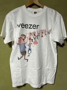 2000年 WEEZER 名作 Tシャツ M 白 * ウィーザー バンドT ロックT リバースクオモ