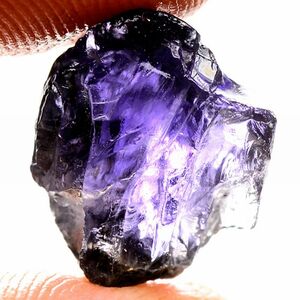 【世界の原石:アイオライト 9.05ct:7297】非加熱 菫青石 ブラジル産 Natural Iolite Rough 鉱物 宝石 標本 jewelry Brazil