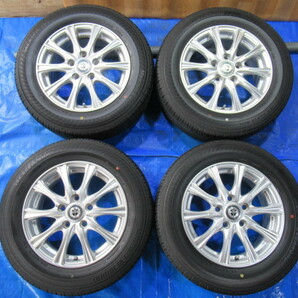 激安即決！weds 15-6J 5H/114.3 ET53 + 195/65R15 中古4本！プレマシー ストリーム ノア ヴォクシー ステップワゴン T005846の画像1