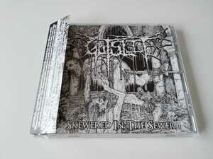 GUTSLIT /Skewered In The Sewer 帯付CD GHASTLY MUSIC GM010/2013 from MUMBAI of INDIA,BRUTAL DEATH METAL/GORE/GRIND,インドデスメタル