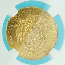 【準最高鑑定】1758銘 リヒテンシュタイン公国 ヨーゼフ・ヴェンツェル ダカット金貨 ゴールドメダル NGC MS68 Restrike カードOK_画像8