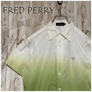 ★FRED PERRY フレッドペリー バイカラー 半袖シャツ ヒットユニオン