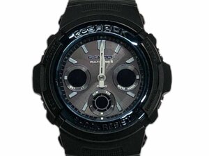 CASIO(カシオ) G-SHOCK Gショック デジアナ マルチバンド6 タフソーラー 電波 クォーツ 腕時計 AWG-M100A ブラック×ブルー メンズ/078