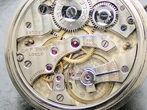 Tissot 高級品 5調整 懐中時計 1925-1939年頃 ティソ