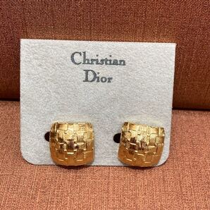 Christian Dior クリスチャンディオール イヤリング ゴールドカラー スクエア GP レディース アクセサリー