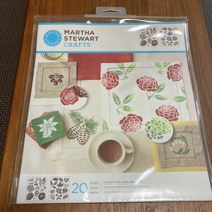 マーサスチュアート☆ステンシルシート☆植物☆未使用☆結婚式☆DIY☆Ｊ