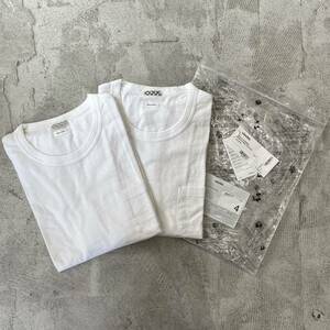 22ss 未使用 visvim SUBLIG JUMBO 3-PACK S/S ビズビム ジャンボ クルーネック Tシャツ 2枚 セット WHITE ホワイト サイズ 4 0122105009003