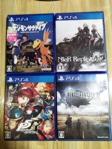 PS4 デジモンサヴァイブ ニーアレプリカント ペルソナ5 ザ・ロイヤル ファイナルファンタジー15 PS4ソフト まとめ売り