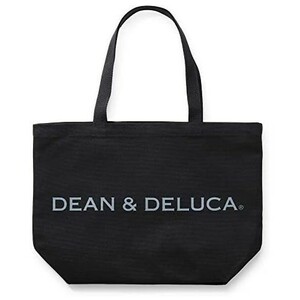 DEAN&DELUCA トートバッグ L 新品 ブラック 無地 マザーズバッグ 折りたたみ エコバッグ 未使用品