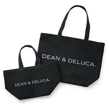 DEAN&DELUCA トートバッグ L 新品 ブラック 無地 マザーズバッグ 折りたたみ エコバッグ 未使用品_画像4