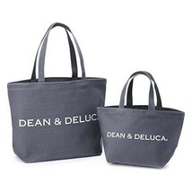 DEAN&DELUCA トートバッグ S 新品 チャコールグレー 無地 実用的 マザーズバッグ 折りたたみ 未使用品 エコバッグ_画像3