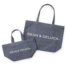 DEAN&DELUCA トートバッグ S 新品 チャコールグレー 無地 実用的 マザーズバッグ 折りたたみ 未使用品 エコバッグ_画像4