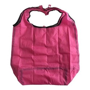 大和物産 エコバッグ 携帯用マイバッグ 新品 (ピンク) 62257 | レジ袋 折りたたみ 未使用品 コンビニバッグ 軽量 ショッピングバッグ