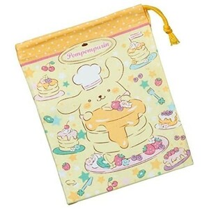 スケーター お弁当 コップ袋 新品 21×15㎝マチ付き ポムポムプリン キラキラショップ 女の子 日本製 未使用品 KB62-A