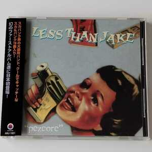 【帯付美品 国内盤CD】LESS THAN JAKE / PEZCORE (AMJ-1001) レス・ザン・ジェイク / ペッヅコア スカ＆パンク19曲収録