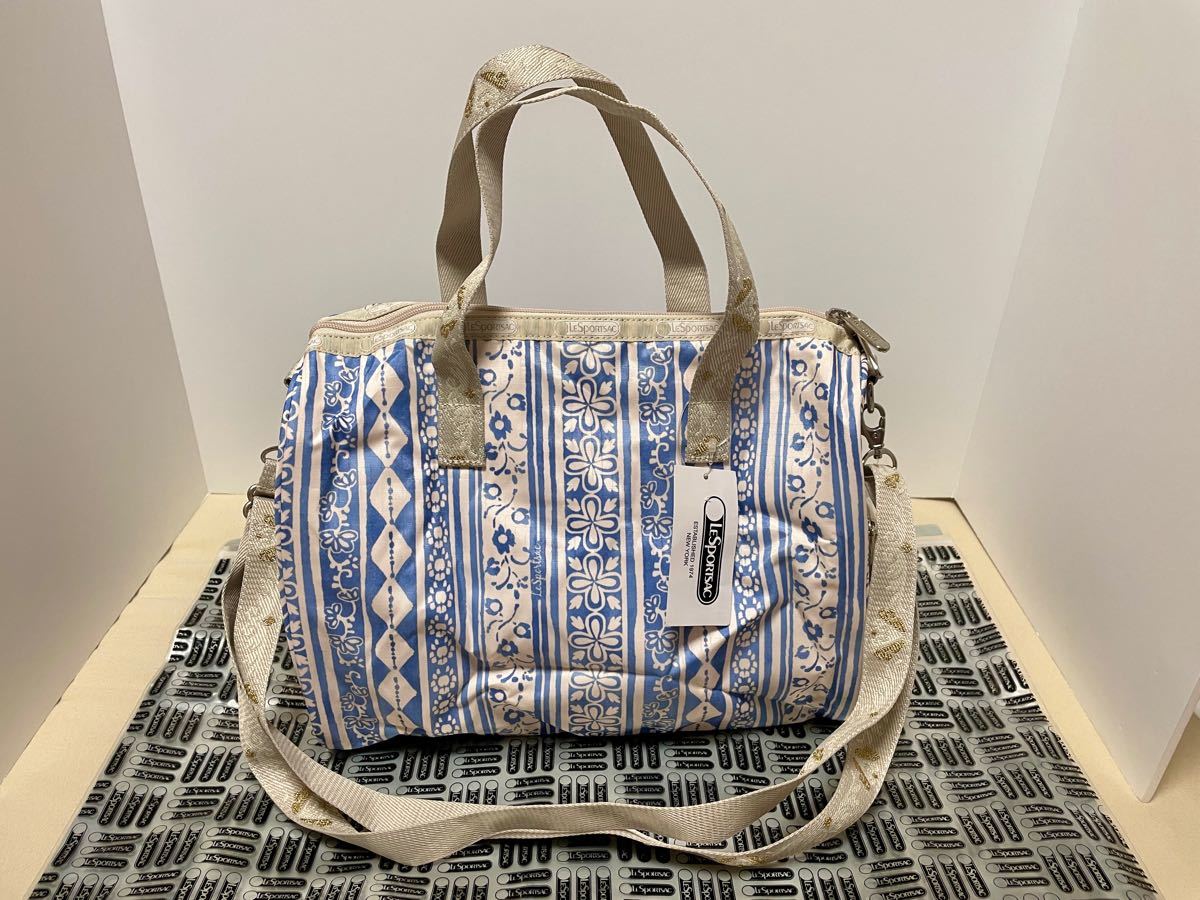 新品 未使用 レスポ ホワイト ディメンション 定番ミニボストンバッグ