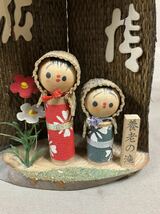 QM4986 昭和レトロ　郷土玩具　日本人形　岐阜県　養老の滝　こけし_画像2