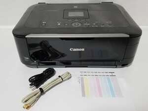 総印刷枚数450枚 美品 全額返金保証付 Canon インクジェット複合機 インクジェットプリンター MG5330