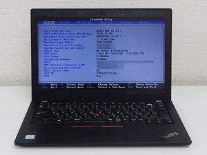 Lenovo ThinkPad X280 Core i3 8130U 2.20GHz 4GB Webカメラ ジャンク