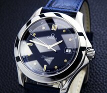 OMEGA Seamaster 120 オメガ シーマスター Steel , Blue Dial メンズ クォーツ ( 極美品 ,電池新品) / 36mm_画像1