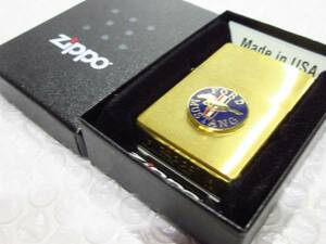 [Spiral] Mustang Zippo/ латунный Zippo зажигалка * Gold новый товар /MUSTANG/