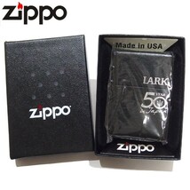 未使用★ZIPPO LARK YEAR 50th in Japan 50周年 革巻き レザー 2012年製 黒 ラーク ライター ジッポー★レア_画像1