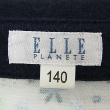 エルプラネット 襟付き ノースリーブシャツ 花柄 女の子用 140サイズ 紺白 キッズ 子供服 ELLE PLANETE_画像3