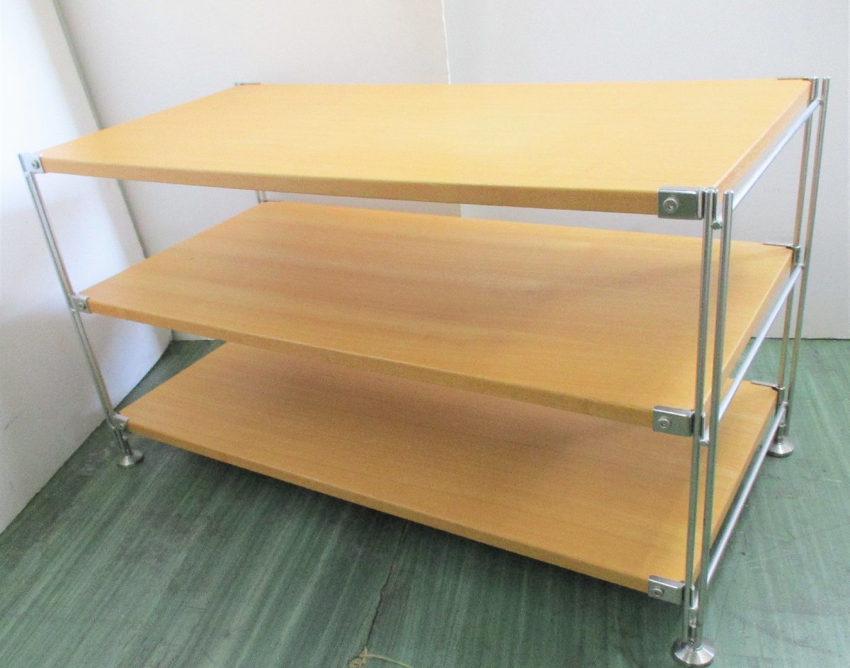 ヤフオク! -「無印 ユニットシェルフ 棚」の落札相場・落札価格 【セール開催中!】 無印良品ステンレスユニットシェルフ幅112cm高さ83cm 棚3段 棚/ラック