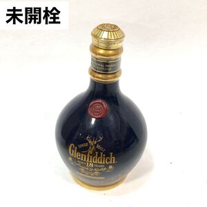 【未開栓】□ Glenfiddich グレンフィディック 18年 青陶器ボトル 700ml スコッチウイスキー 古酒