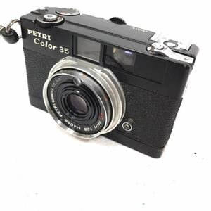 ■ PETRI color35 レトロカメラ　フィルムカメラ　レンズカバー　ポーチ付き　MT