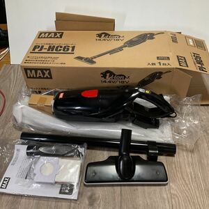 マックス　MAX 充電式ハンディクリーナー PJ-HC61 14.4V/18V 本体のみ　未使用に近い！【送料無料♪】