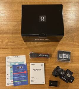 【中古 美品 完動品】Canon EOS R6 ボディ 付属品一式あり(一部未開封付属品あり)