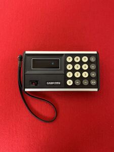 B02 送料無料 1973年発売 当時物 CASIO MINI CM-601 カシオ計算機 6桁の加算器方式電卓 昭和レトロ 動作品