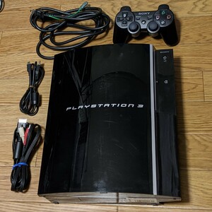 SONY PlayStation3 PS3本体 CECHL00 + コントローラー + ケーブル類 動作確認済み 中古品