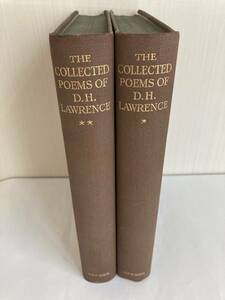 D.H.ロレンス詩集, THE COLLECTED POEMS OF D.H.LAWRENCE. 2vols. 1928年 First Edition.