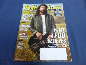 〇 ③ 洋雑誌 Rolling Stone ローリングストーン 2017.9.21 デイヴ・グロール Dave Grohl フー・ファイターズ ランディ・ニューマン / 洋書