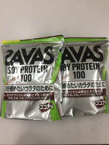 ☆SAVAS【 ソイプロテイン100 ココア味 】2000g袋 / 2袋セット④☆