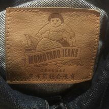 MOMOTARO JEANS 桃次郎ジーンズ MJ2103 サイズ40 程度良 ジンバブエコットン 特濃インディゴ染め デニムジャケット Gジャン 岡山デニム_画像4