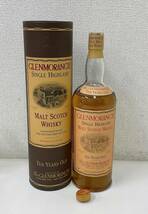 【GLENMORANGIE 10years old SINGLE HIGHLAND ウイスキー】43% ケース入り/未開栓古酒/T48182_画像1