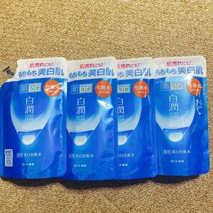 ロート製薬 肌ラボ 白潤 薬用美白化粧水 つめかえ 170ml ×4 (医薬部外品)
