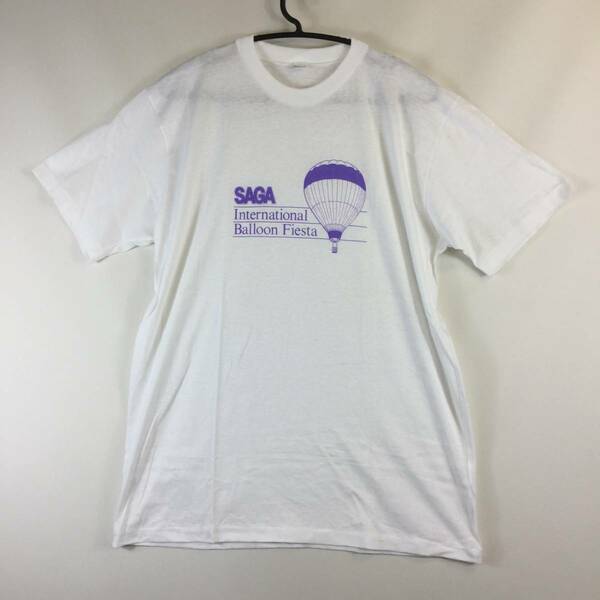90s SAGA International Balloon Fiesta 佐賀インターナショナルバルーンフェスタ Tシャツ ホワイト Lサイズ 記念