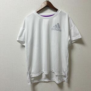 adidas アディダス 半袖Tシャツ プラクティスシャツ Mサイズ ホワイト ポリエステル