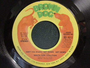 South Side Coalition ： Get Down Get Down 7'' / 45s (( 70's Disco Funk )) c/w The Power-Play (( 落札5点で送料無料