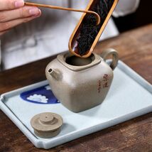 急須 茶壷 帯網 中国茶器 帯網 深蒸し茶用 紫砂茶壷 ティーポット茶和家 紫砂 茶壷 200cc 深蒸し茶用 帯網急須 中国江蘇省技巧産wc293_画像5