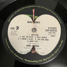 【国内盤帯付】ジョンレノン ヌートピア宣言 John Lennon MIND GAMES / LP レコード / EAP-80950 / ライナー無スリーブ有 / 洋楽ロック /_画像10