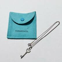 IYN-421【1円スタート】TIFFANY&CO. ティファニー ネックレス カギ ハート シルバー 925 保存袋 アクセサリー_画像1