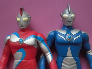 ウルトラマンコスモス(ルナ＆コロナモード)　食玩ソフビ／プレイヒーロー／サイズ約11cm／商品説明欄全部必読！入札条件＆取引条件厳守！