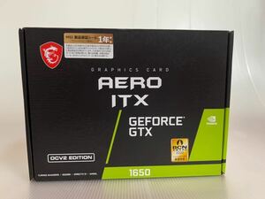 MSI GeForce GTX 1650 D6 AERO ITX OCV2 ビデオカードGDDR6 4GB GTX1650(TU116版) TDP 75W