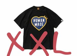 新品未使用 xxlサイズ 1円 HUMAN MADE T-SHIRT #2301 Black ヒューマン メイド Tシャツ ブラック Tee humanmade supreme kaws ＸＸＬ 2xl
