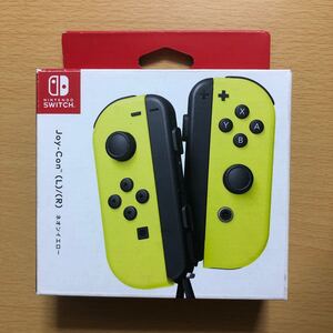 ★Nintendo Switch Joy-Con (L)(R)ネオンイエロー ストラップ付 箱付 超希少